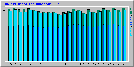 Hourly usage for December 2021