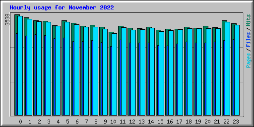 Hourly usage for November 2022